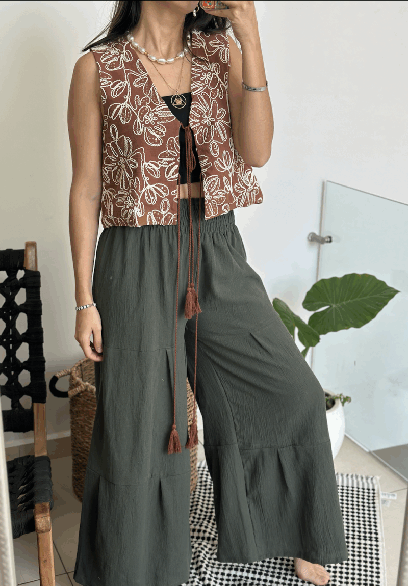 Pantalón Aura Verde Militar